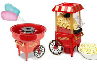 cotton candy machine and pop corn machine