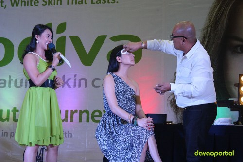 Allan Alforque Make-up Demonstration at Godiva Skin Care Product Launching