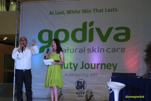 Claudette Centeno and Allan Alforque at Godiva Skin Care Product Launching in Davao