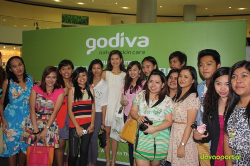 picture taking with jessica kienle at godiva product launching