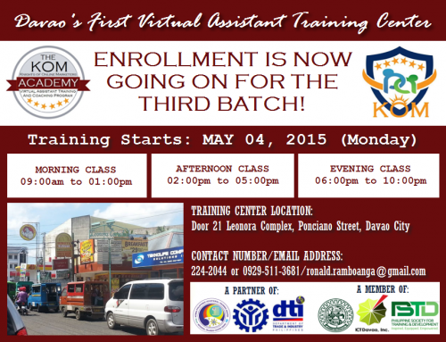 Batch3 Enrollment - KOM Academy VA Program