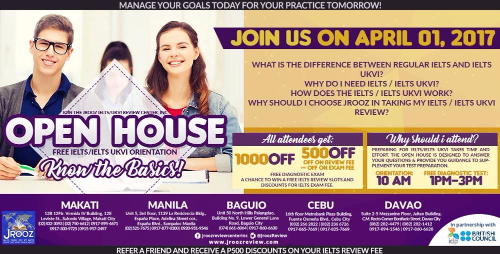 JROOZ IELTS and  IELTS UKVI FREE ORIENTATION – April 01