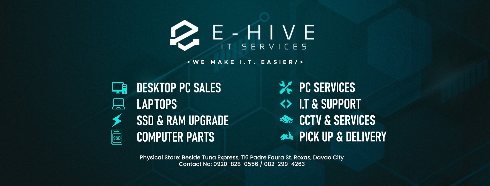 EHIVE I.T Services 2 BANNER